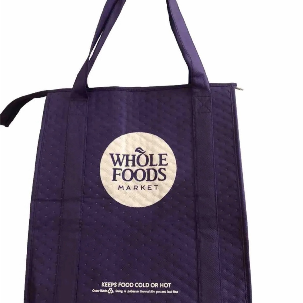 Whole Foods Insulated Bag Reusable Purple New